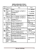 Kế hoạch bài học tuần 31 lớp 4 - Năm học 2016-2017 - Lê Văn Hoàn